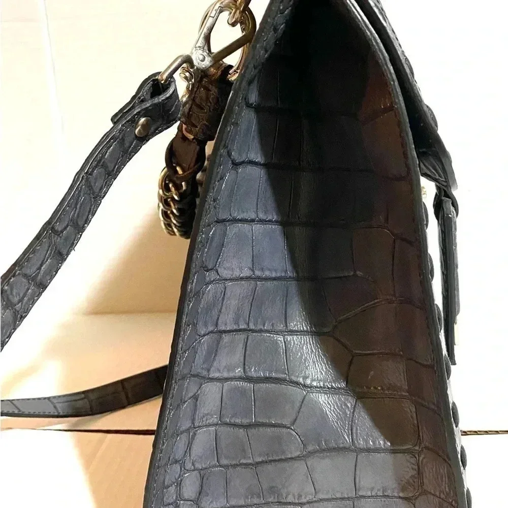 Claudia Firenze embossed crocodile handbag